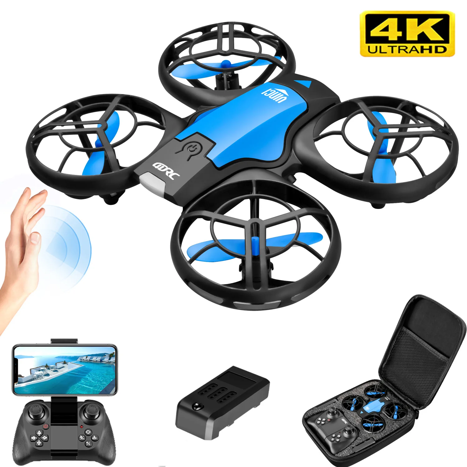 V8 New Mini Drone 4K Professio - огляд і ціна Rc Helicopter Mini