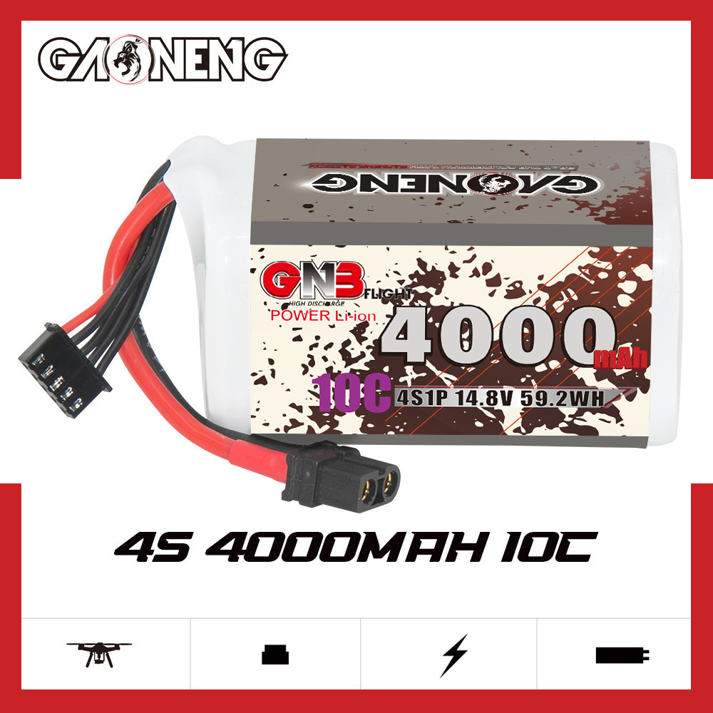 GNB 4000mAh 4S 14.8V 10C 20C W - огляд і ціна Rc Helicopter Parts